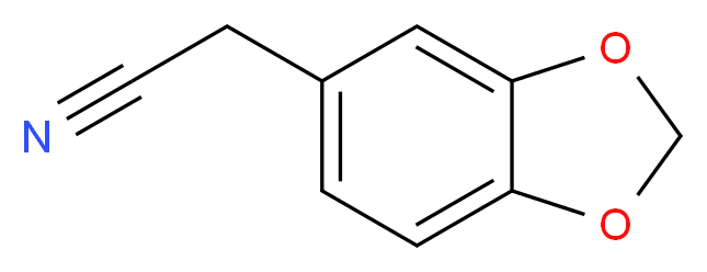 2-(Benzo[d][1,3]dioxol-5-yl)acetonitrile_分子结构_CAS_4439-02-5)