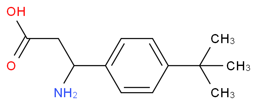 3-Amino-3-[4-(tert-butyl)phenyl]propanoic acid_分子结构_CAS_282524-82-7)