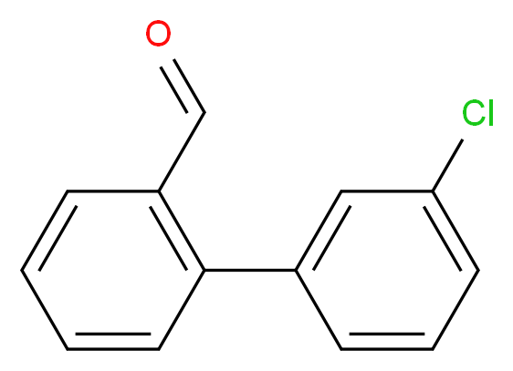 2-(3-chlorophenyl)benzaldehyde_分子结构_CAS_216443-25-3