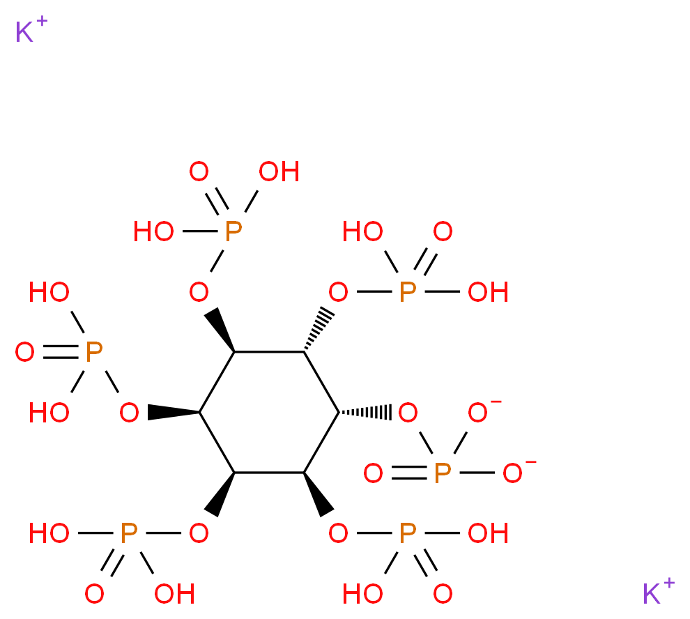 dipotassium (1R,2R,3R,4S,5S,6R)-2,3,4,5,6-pentakis(phosphonooxy)cyclohexyl phosphate_分子结构_CAS_129832-03-7