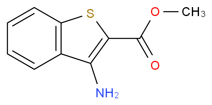 methyl 3-amino-1-benzothiophene-2-carboxylate_分子结构_CAS_35212-85-2