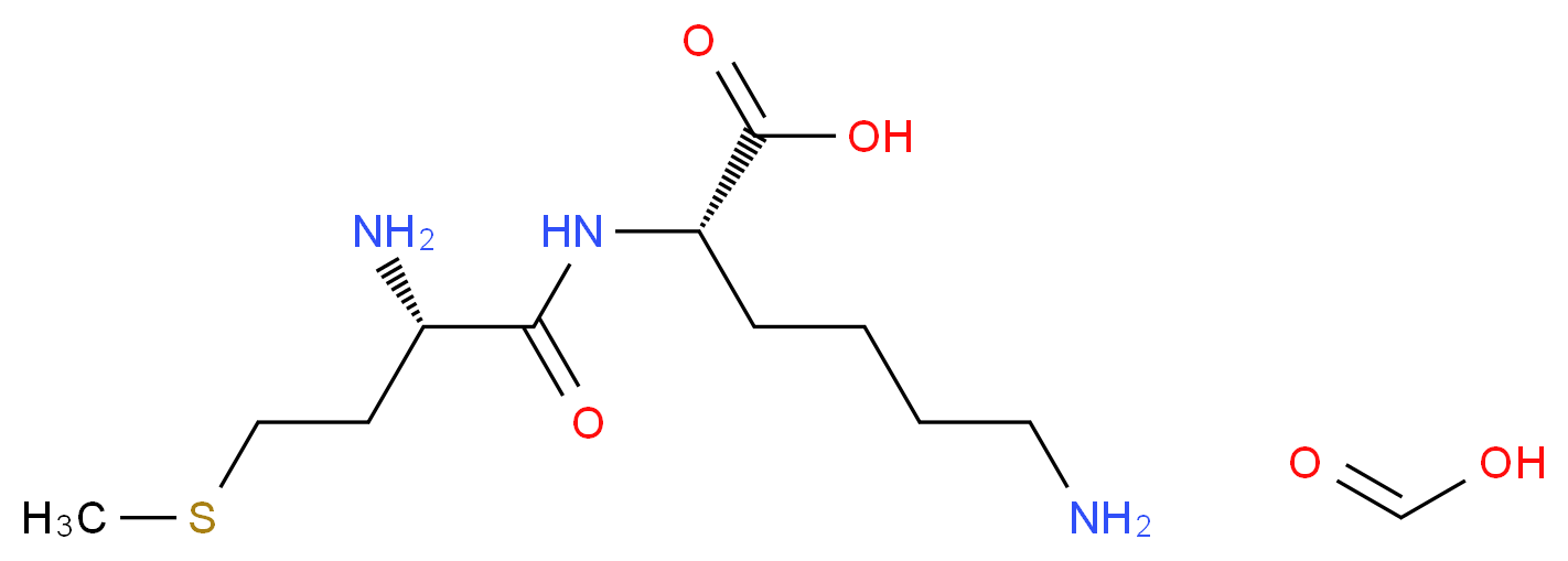 (2S)-6-amino-2-[(2S)-2-amino-4-(methylsulfanyl)butanamido]hexanoic acid; formic acid_分子结构_CAS_104809-21-4