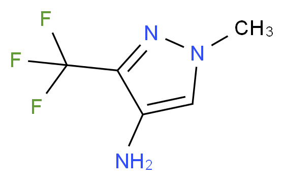 1-methyl-3-(trifluoromethyl)-1H-pyrazol-4-amine_分子结构_CAS_1006436-44-7