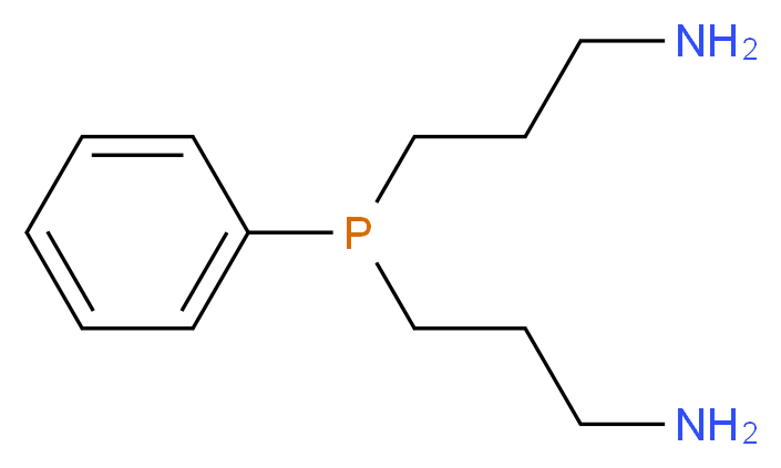 双(3-氨丙基)苯基膦_分子结构_CAS_6775-01-5)
