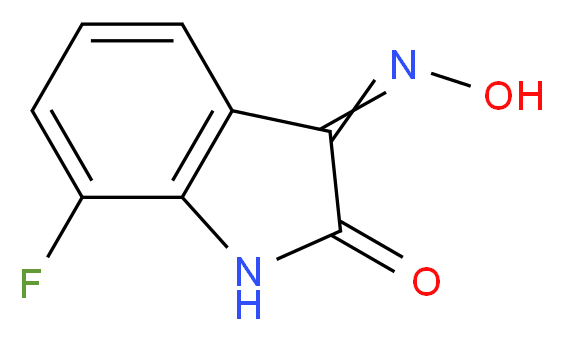 7-Fluoroisatin-3-oxime 98%_分子结构_CAS_143884-84-8)