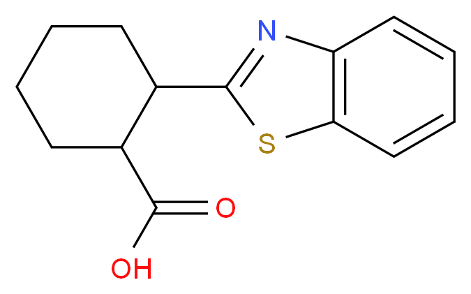 2-Benzothiazol-2-yl-cyclohexanecarboxylic acid_分子结构_CAS_)