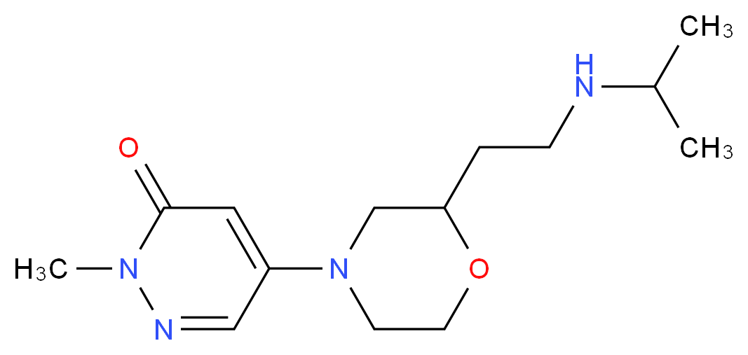 5-{2-[2-(isopropylamino)ethyl]-4-morpholinyl}-2-methyl-3(2H)-pyridazinone_分子结构_CAS_)
