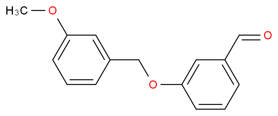 3-[(3-methoxyphenyl)methoxy]benzaldehyde_分子结构_CAS_)