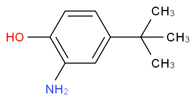 2-氨基-4-叔-丁基苯酚_分子结构_CAS_1199-46-8)