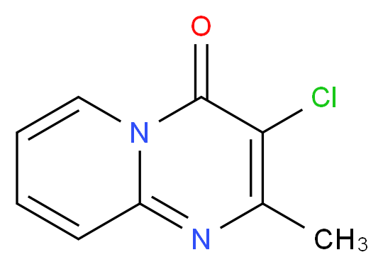 3-chloro-2-methyl-4H-pyrido[1,2-a]pyrimidin-4-one_分子结构_CAS_16867-33-7