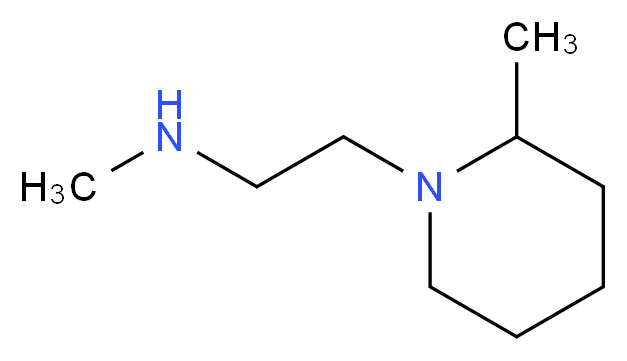 methyl[2-(2-methylpiperidin-1-yl)ethyl]amine_分子结构_CAS_915922-23-5