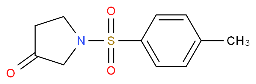1-Tosyl-3-pyrrolidinone_分子结构_CAS_73696-28-3)