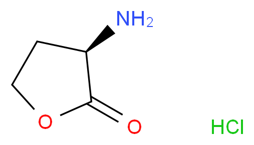 (R)-(+)-α-氨基-γ-丁内酯 盐酸盐_分子结构_CAS_104347-13-9)