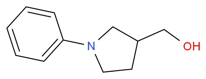 (1-Phenylpyrrolidin-3-yl)methanol_分子结构_CAS_)