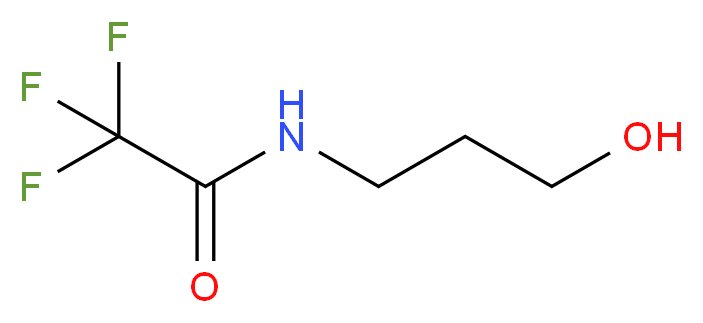 2,2,2-trifluoro-N-(3-hydroxypropyl)acetamide_分子结构_CAS_78008-15-8