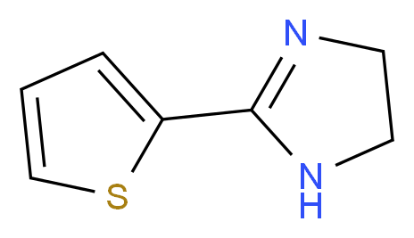 2-(thiophen-2-yl)-4,5-dihydro-1H-imidazole_分子结构_CAS_45753-18-2