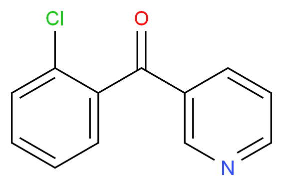 3-(2-chlorobenzoyl)pyridine_分子结构_CAS_42374-49-2