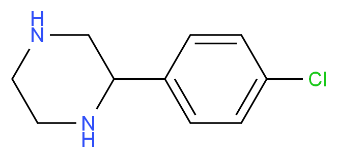 2-(4-CHLOROPHENYL)PIPERAZINE_分子结构_CAS_769944-51-6)