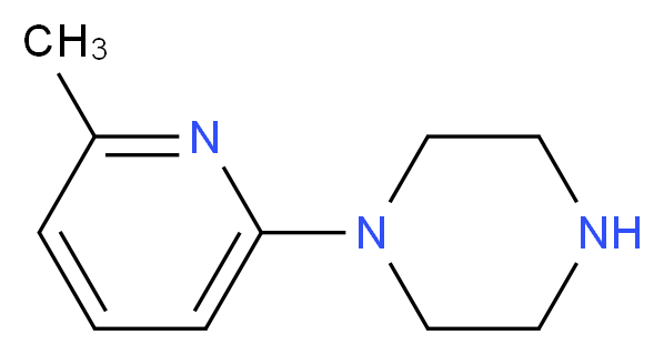 1-(6-Methylpyrid-2-yl)]piperazine 97%_分子结构_CAS_55745-89-6)