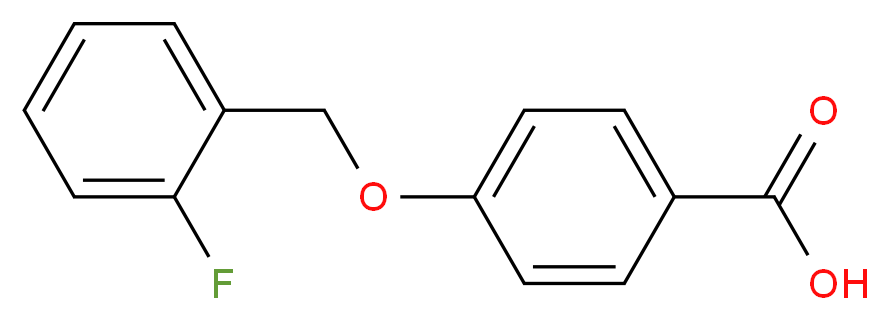 4-[(2-fluorophenyl)methoxy]benzoic acid_分子结构_CAS_405-24-3