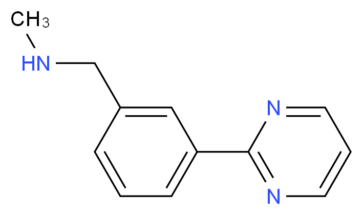 N-Methyl-3-(pyrimidin-2-yl)benzylamine 97%_分子结构_CAS_886851-49-6)