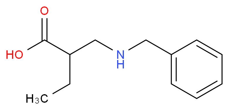 2-[(benzylamino)methyl]butanoic acid_分子结构_CAS_854431-12-2