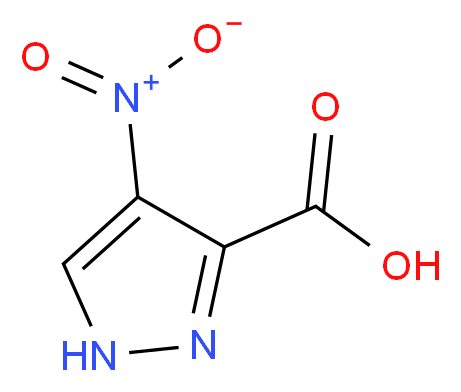 4-nitro-1H-pyrazole-3-carboxylic acid_分子结构_CAS_5334-40-7