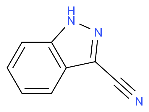 1H-INDAZOLE-3-CARBONITRILE_分子结构_CAS_50264-88-5)