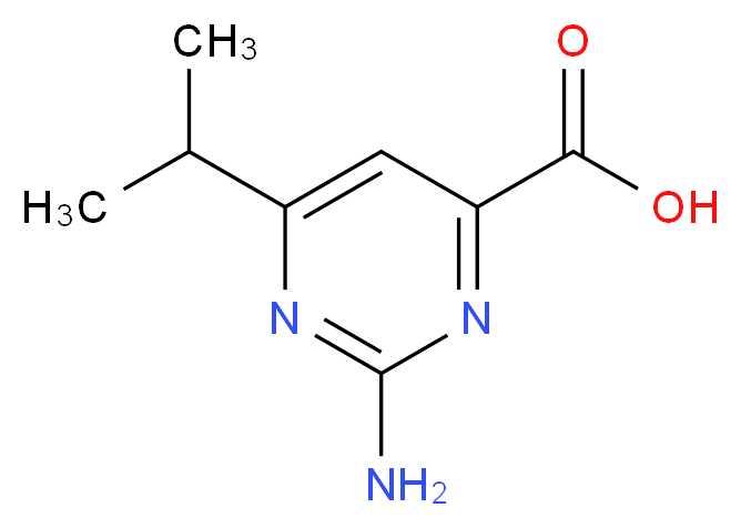 2-amino-6-isopropylpyrimidine-4-carboxylic acid_分子结构_CAS_938458-89-0)