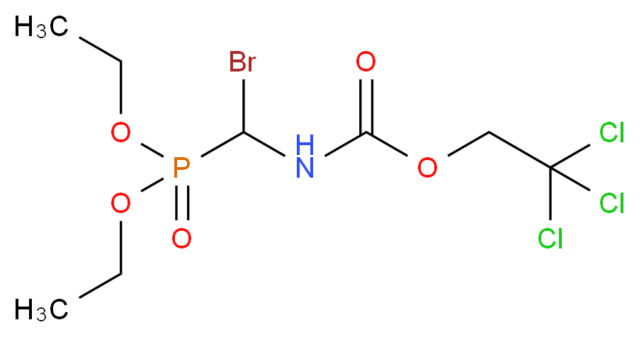 Diethyl (bromo{[(2,2,2-trichloroethoxy)carbonyl]amino}methyl)phosphonate_分子结构_CAS_108217-08-9)