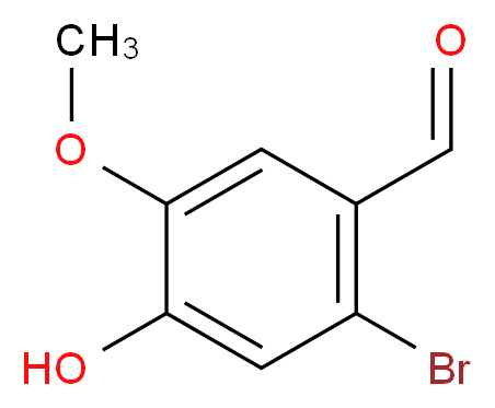 2-bromo-4-hydroxy-5-methoxybenzaldehyde_分子结构_CAS_60632-40-8