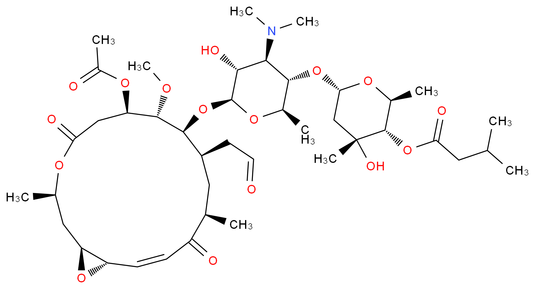 Carbomycin_分子结构_CAS_4564-87-8)