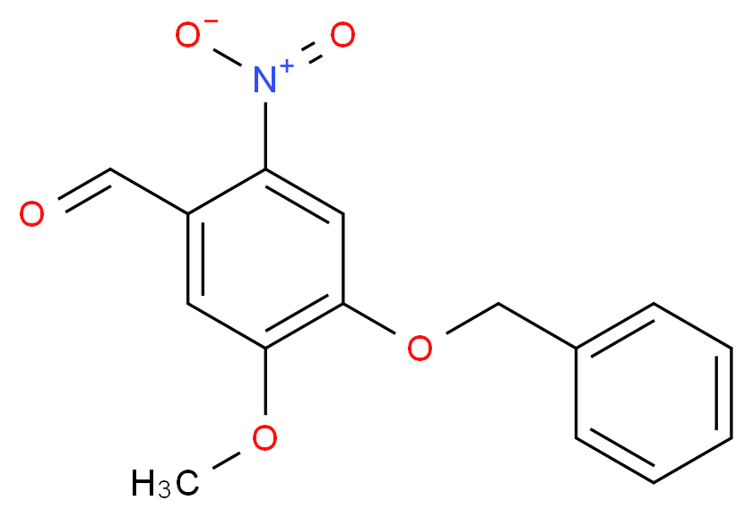 4-(benzyloxy)-5-methoxy-2-nitrobenzaldehyde_分子结构_CAS_2426-84-8