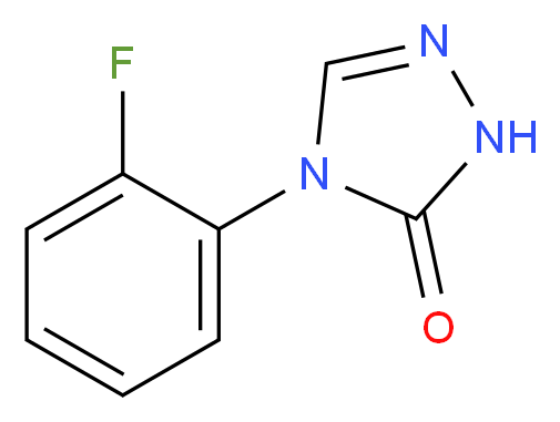 4-(2-fluorophenyl)-4,5-dihydro-1H-1,2,4-triazol-5-one_分子结构_CAS_1065074-15-8