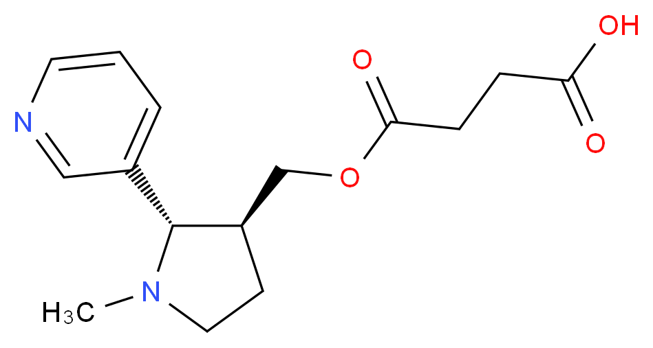 rac-trans 3'-Hydroxymethylnicotine Hemisuccinate_分子结构_CAS_1207282-59-4)