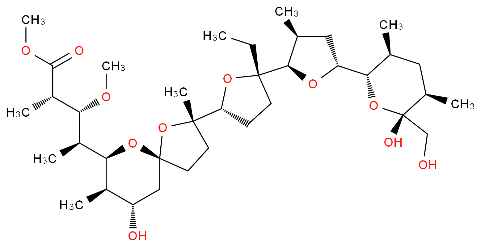 莫能菌素甲酯_分子结构_CAS_28636-21-7)