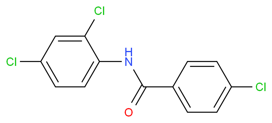 4-Chloro-N-(2,4-dichlorophenyl)benzamide_分子结构_CAS_328262-15-3)