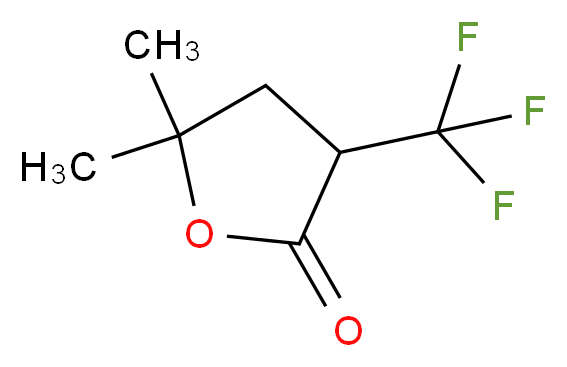 5,5-dimethyl-3-(trifluoromethyl)oxolan-2-one_分子结构_CAS_164929-15-1