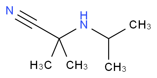 2-(isopropylamino)-2-methylpropanenitrile_分子结构_CAS_16256-47-6)