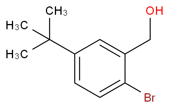 (2-bromo-5-tert-butylphenyl)methanol_分子结构_CAS_875664-30-5