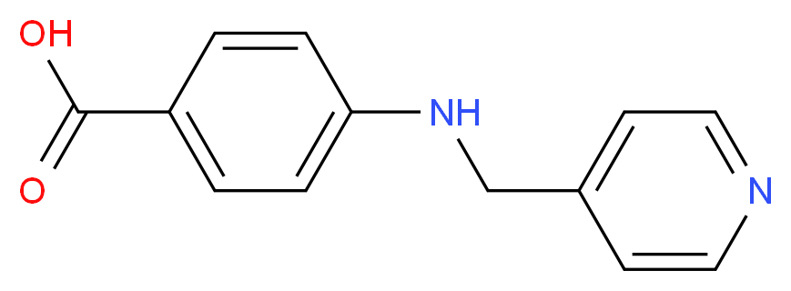 4-[(pyridin-4-ylmethyl)amino]benzoic acid_分子结构_CAS_5966-20-1