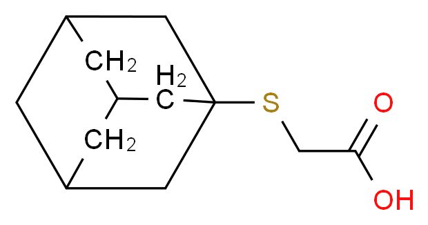 (1-Adamantylthio)acetic acid_分子结构_CAS_95769-28-1)