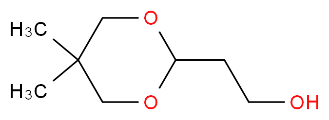 5,5-二甲基-1,3-二噁烷-2-乙醇_分子结构_CAS_116141-68-5)