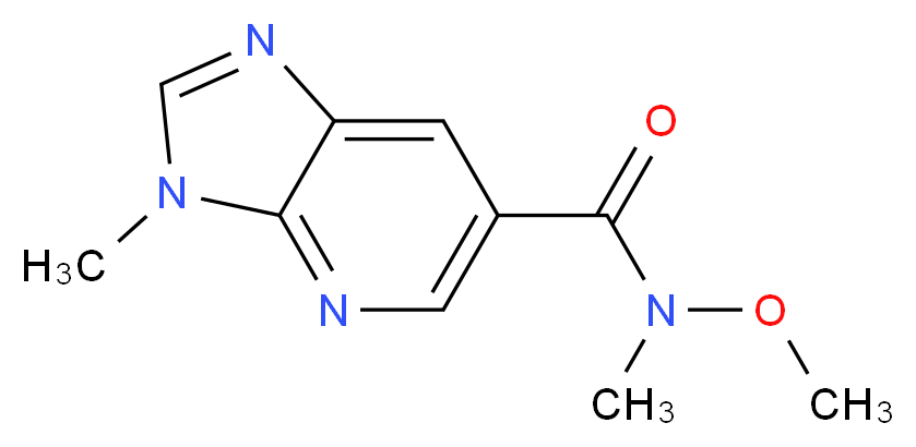 N-Methoxy-N,3-dimethyl-3H-imidazo[4,5-b]pyridine-6-carboxamide_分子结构_CAS_1186310-78-0)