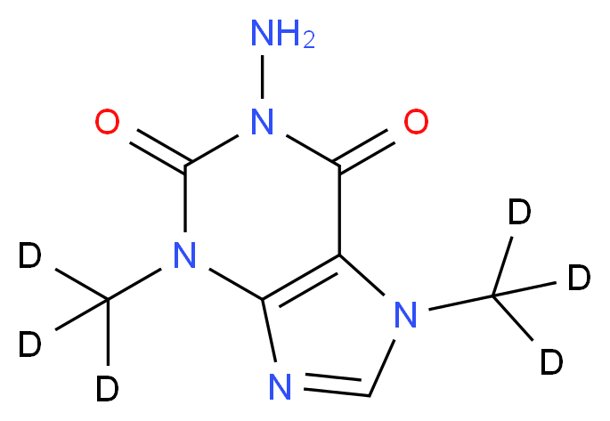 5-Amino-3,7-dimethyl Xanthine-d6_分子结构_CAS_)
