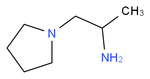 1-(pyrrolidin-1-yl)propan-2-amine_分子结构_CAS_50998-03-3
