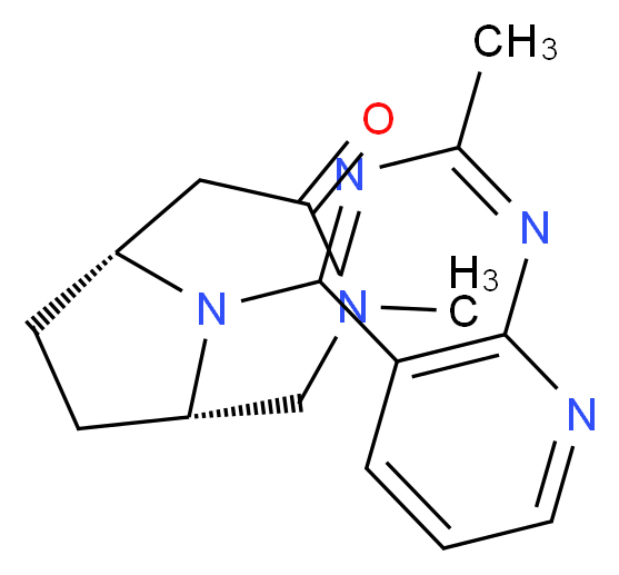(1S*,6R*)-3-methyl-9-(2-methylpyrido[2,3-d]pyrimidin-4-yl)-3,9-diazabicyclo[4.2.1]nonan-4-one_分子结构_CAS_)