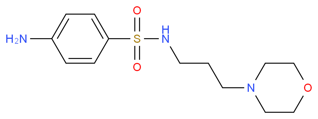 4-amino-N-(3-morpholin-4-ylpropyl)benzenesulfonamide_分子结构_CAS_77837-45-7)