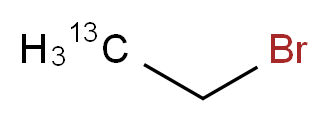 1-bromo(2-<sup>1</sup><sup>3</sup>C)ethane_分子结构_CAS_117890-45-6