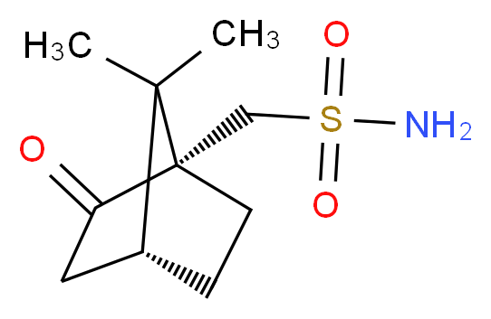 [(1S,4R)-7,7-dimethyl-2-oxobicyclo[2.2.1]heptan-1-yl]methanesulfonamide_分子结构_CAS_60933-63-3